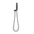 Block Square Hand Shower with Holder, Matte Black