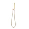 Block Square Hand Shower with Holder, Brushed Brass (Gold)