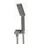 Retto Square 3-Function Hand Shower with Holder, Brushed Gunmetal