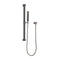 Block Square Hand Shower on Rail, Brushed Gunmetal