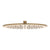 Round 300mm Stainless Steel Rain Shower Head, Brushed Brass (Gold)
