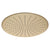 Round 400mm Stainless Steel Rain Shower Head, Brushed Brass (Gold)