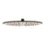 Round 300mm Stainless Steel Rain Shower Head, Brushed Gunmetal