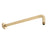Round 400mm Shower Wall Arm, Brushed Brass (Gold)
