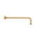 Round 400mm Shower Wall Arm, Brushed Brass (Gold)