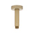 Round 100mm Shower Ceiling Dropper Arm, Brushed Brass (Gold)