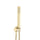 Tube Round Hand Shower with Holder, Brushed Brass (Gold)