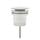 Dome Pop Up Waste, Universal 32mm/40mm, Suits Overflow and Non-Overflow, Gloss White