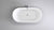 Brighton 1600mm Oval Freestanding Bath | Gloss Black and White | *Clearance Stock*