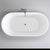 Brighton 1600mm Oval Freestanding Bath, Gloss White