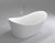 Sorriso 1600mm Double High Back Freestanding Bath, Matte White *Clearance Stock*