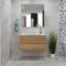 Alles 900mm Wall Hung Vanity Cabinet | Alba Oak Woodgrain |