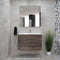 *Clearance* Alles Plus 900mm Wall Hung Vanity Cabinet | Legna Noir Woodgrain |