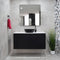 *Clearance* Alles Plus 1200mm Wall Hung Vanity Cabinet | Satin Black |