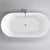 Brighton Slim 1700mm Oval Freestanding Bath, Gloss White *Clearance Stock*