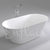 Brighton Slim 1700mm Oval Freestanding Bath, Gloss White *Clearance Stock*