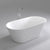 Brighton 1600mm Oval Freestanding Bath, Gloss White