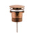Dome Pop Up Waste, Universal 32mm/40mm, Suits Overflow and Non-Overflow, Polished Rose Gold