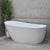 Freshwater 1700mm High Back Freestanding Bath, Gloss White *Clearance Stock*