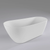 Freshwater 1700mm High Back Freestanding Bath, Gloss White *Clearance Stock*