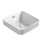 Kahm Square 420mm x 420mm Semi-Insert Basin, Gloss White