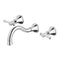 Phoenix Nostalgia Lever Bath Set 180mm Shepherds Crook | Chrome |