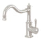 Phoenix Nostalgia Sink Mixer 220mm Shepherds Crook | Brushed Nickel |