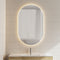 Pill Oval 750mm x 1200mm Backlit LED Mirror with Polished Edge and Demister
