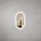 Pill Oval 400mm x 750mm LED Mirror with Frosted Glass Border and Demister