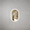 Pill Oval 500mm x 800mm LED Mirror with Frosted Glass Border and Demister