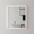 Retti Rectangular Frontlit LED Mirror with Matte White Frame and Demister | 5 sizes available, from 450mm to 1500mm |