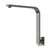 Phoenix Vivid High-Rise Shower Arm Round or Square Plate | Brushed Carbon |