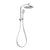 Phoenix Vivid Slimline Compact Twin Shower | Chrome |
