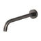 Phoenix Vivid Slimline Basin/ Bath Wall Outlet 230mm Curved | Gunmetal |