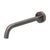 Phoenix Vivid Slimline Basin/ Bath Wall Outlet 230mm Curved | Brushed Carbon |