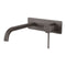 Phoenix Vivid Slimline Basin/ Bath Wall Mixer Set 230mm Curved | Gunmetal |