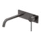Phoenix Vivid Slimline Basin/ Bath Wall Mixer Set 230mm Curved | Brushed Carbon |