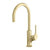 Phoenix Vivid Slimline Oval Sink Mixer 160mm Gooseneck | Brushed Gold |