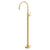 Phoenix Vivid Slimline Oval Floor Mounted Bath Mixer | Brushed Gold |