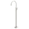Phoenix Vivid Slimline Oval Floor Mounted Bath Mixer | Brushed Nickel |