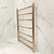 Profile Straight Round Ladder 600mm x 800mm x 122mm 7 Bar Heated Towel Rail | Polished Rose Gold |