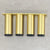 Cylio Round 120mm Vanity Legs | Gold (Brushed Brass) | Set of 4