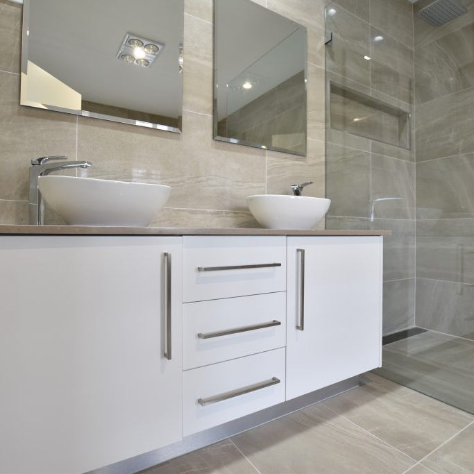 bathroom-Sydney-showroom-white-vanity-above-counter-basin