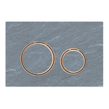 Geberit Sigma21 Dual Flush Button & Access Plate, Slate with Red Gold Trim Design