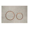 Geberit Sigma21 Dual Flush Button & Access Plate, Concrete Look with Red Gold Trim Design