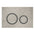 Geberit Sigma21 Dual Flush Button & Access Plate, Concrete Look with Black Chrome Trim Design