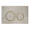 Geberit Sigma21 Dual Flush Button & Access Plate, Concrete Look with Brass Trim Design