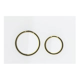 Geberit Sigma21 Dual Flush Button & Access Plate, White with Brass Trim Design