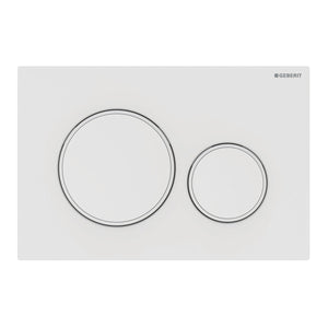 Geberit Sigma20 Dual Flush Button & Access Plate, Matte White