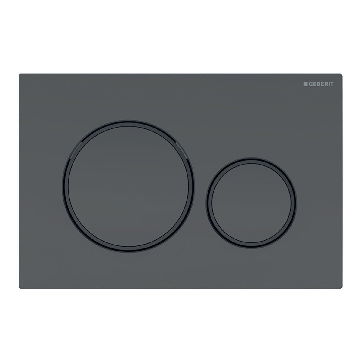 Geberit Sigma20 Dual Flush Button & Access Plate, Matte Black